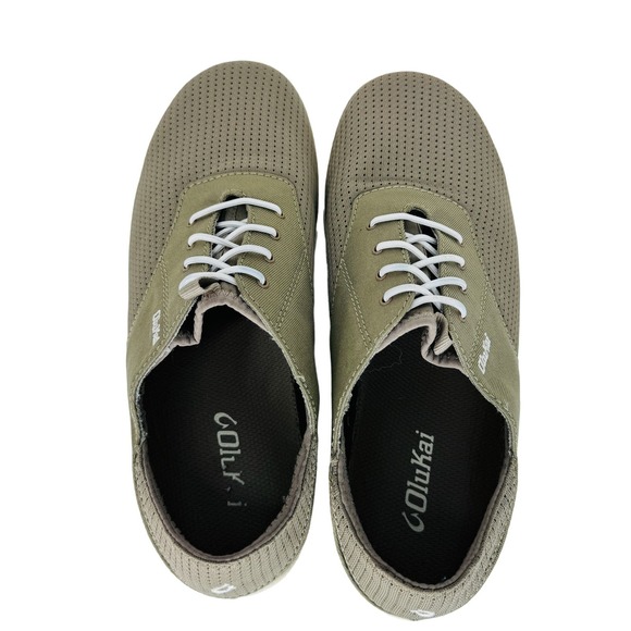 Nohea Moku No Tie Boat Shoes Quick Dry Mesh Breathable Slip On Green Size 8.5M - Picture 3 of 10